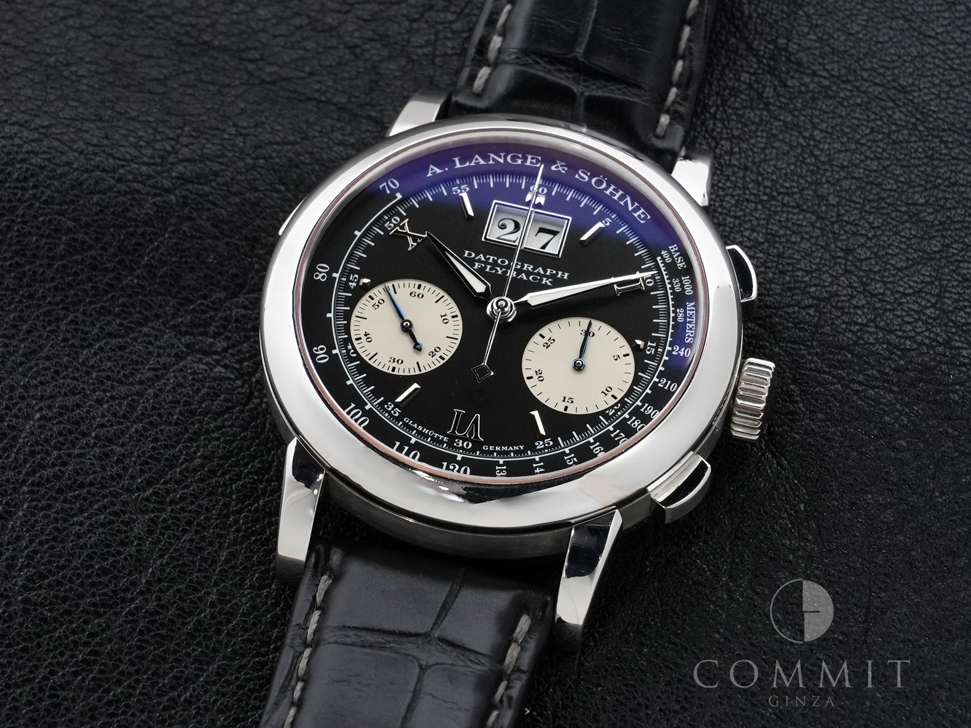A. Lange & Söhne Datograph Ref. 403.035 Platinum Black Dial Excellent Pre-owned r3fjuqv3