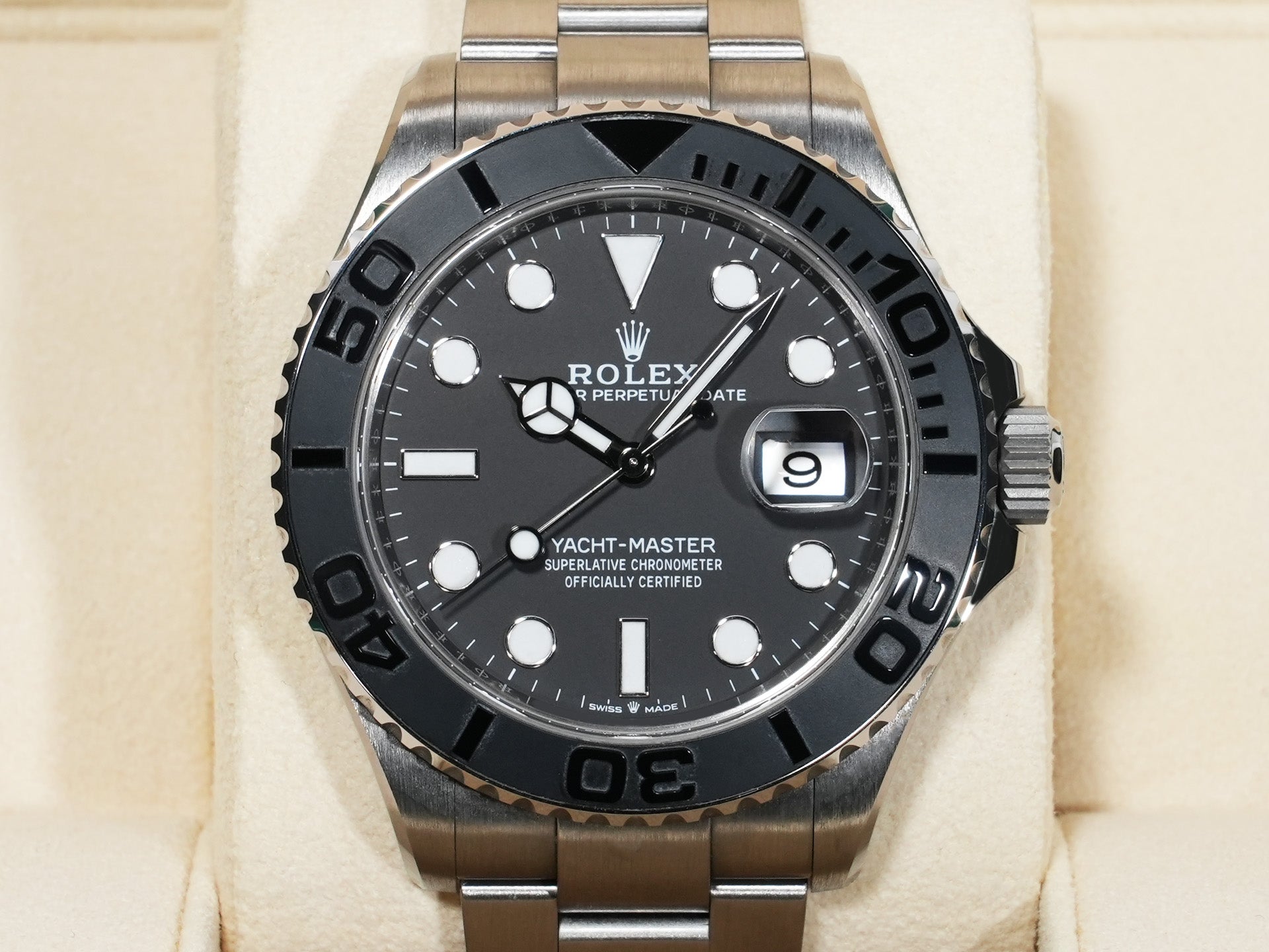 Rolex Yacht-Master 42 Ref. 226627 RLX Titanium Black Dial Excellent Used Condition xke9muxy