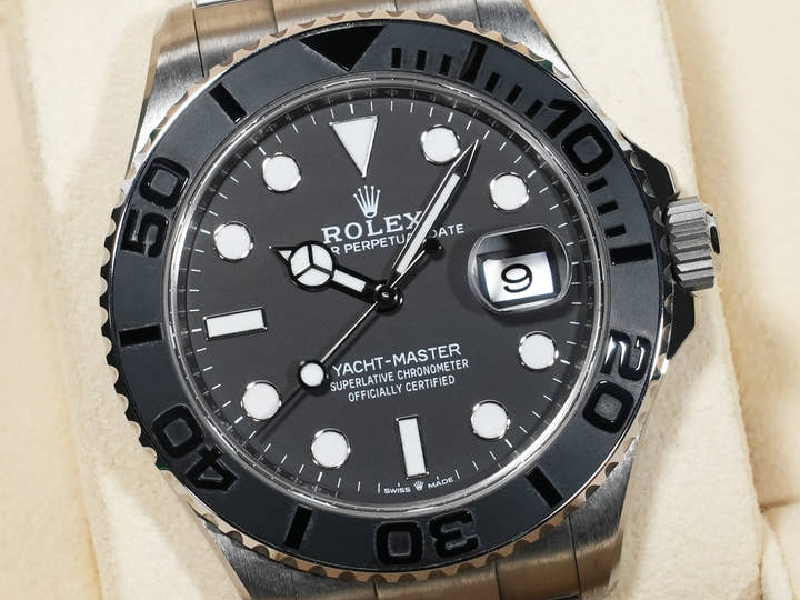 Rolex Yacht-Master 42 Ref. 226627 RLX Titanium Black Dial Excellent Used Condition xke9muxy