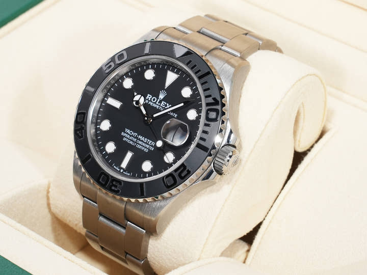 Rolex Yacht-Master 42 Ref. 226627 RLX Titanium Black Dial Excellent Used Condition xke9muxy