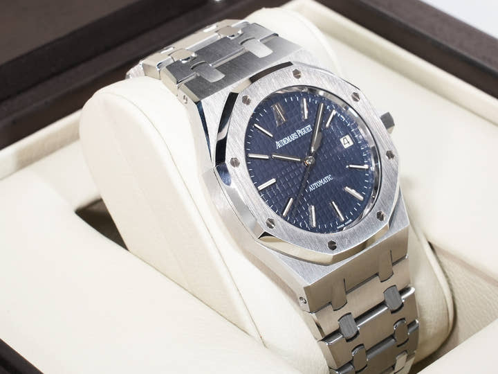 Audemars Piguet Royal Oak Ref.15300ST.OO.1220ST.02 Stainless Steel Blue Dial Excellent Used rzzpksay
