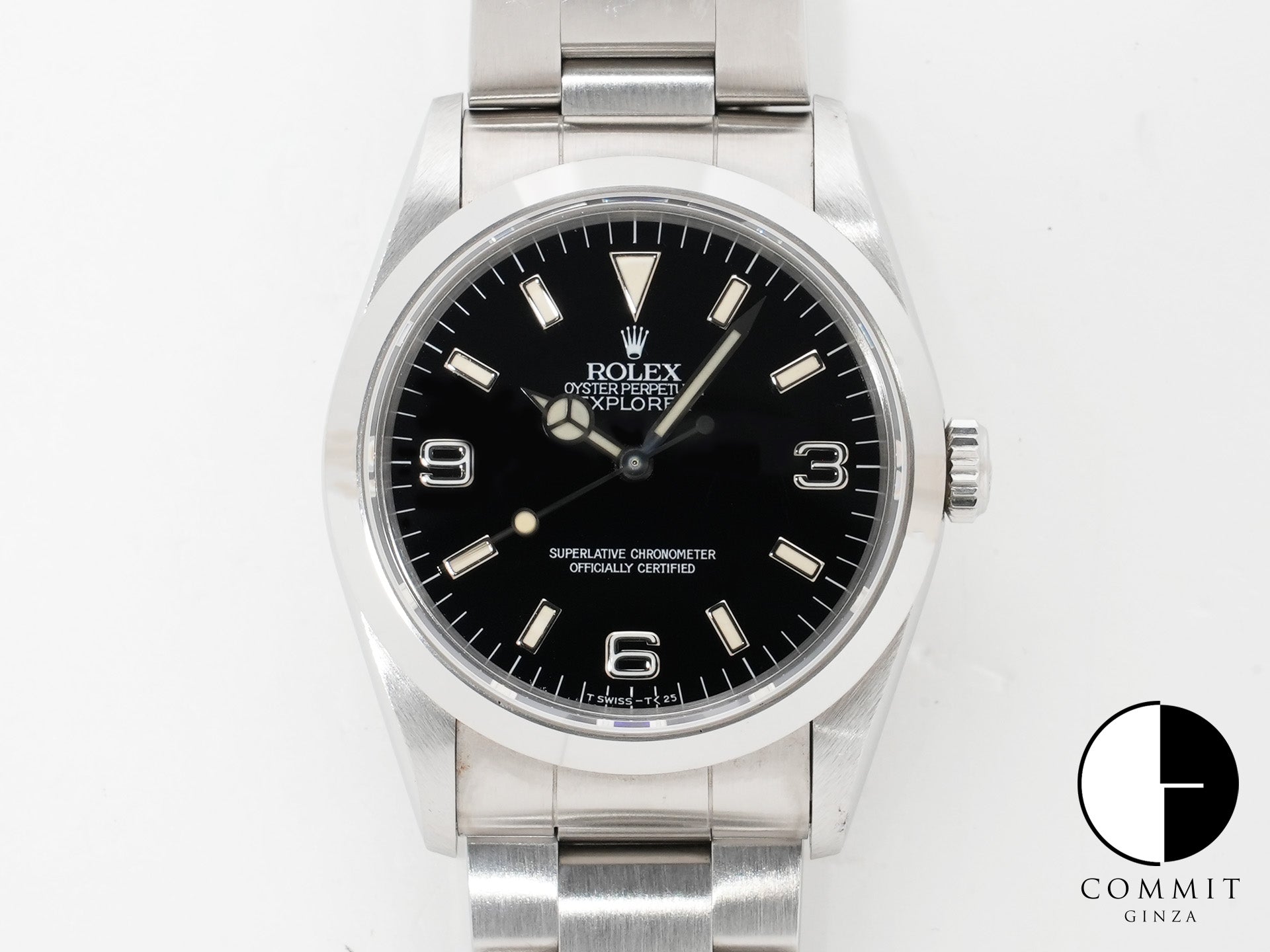 Rolex Explorer I Ref. 14270 Stainless Steel Black Dial Oyster Bracelet Used xq52jogz