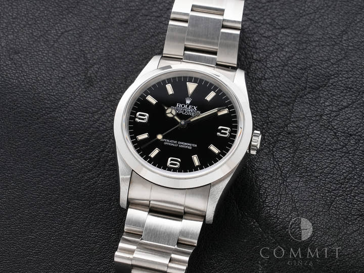 Rolex Explorer I Ref. 14270 Stainless Steel Black Dial Oyster Bracelet Used xq52jogz