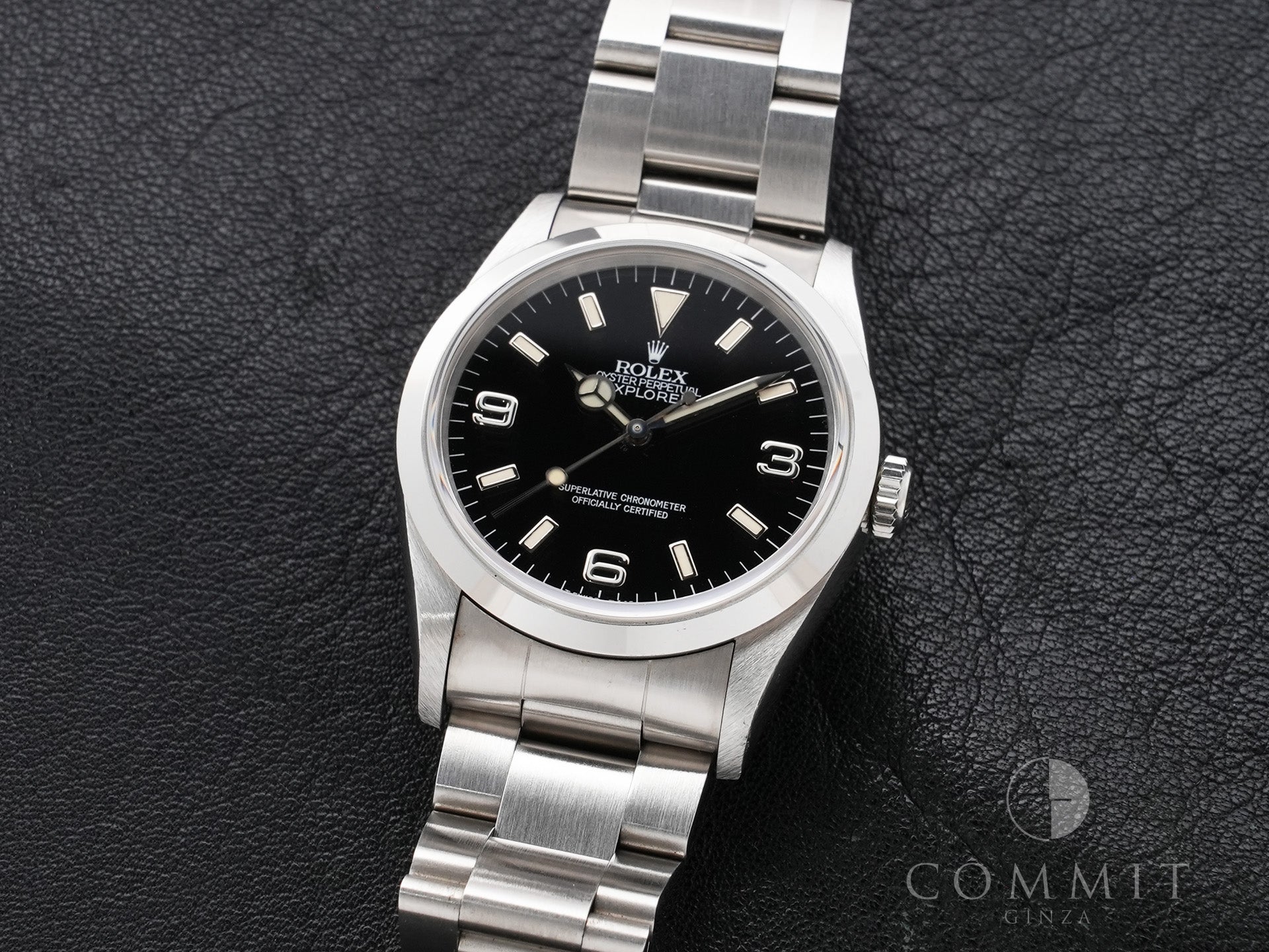 Rolex Explorer I Ref. 14270 Stainless Steel Black Dial Oyster Bracelet Used xq52jogz