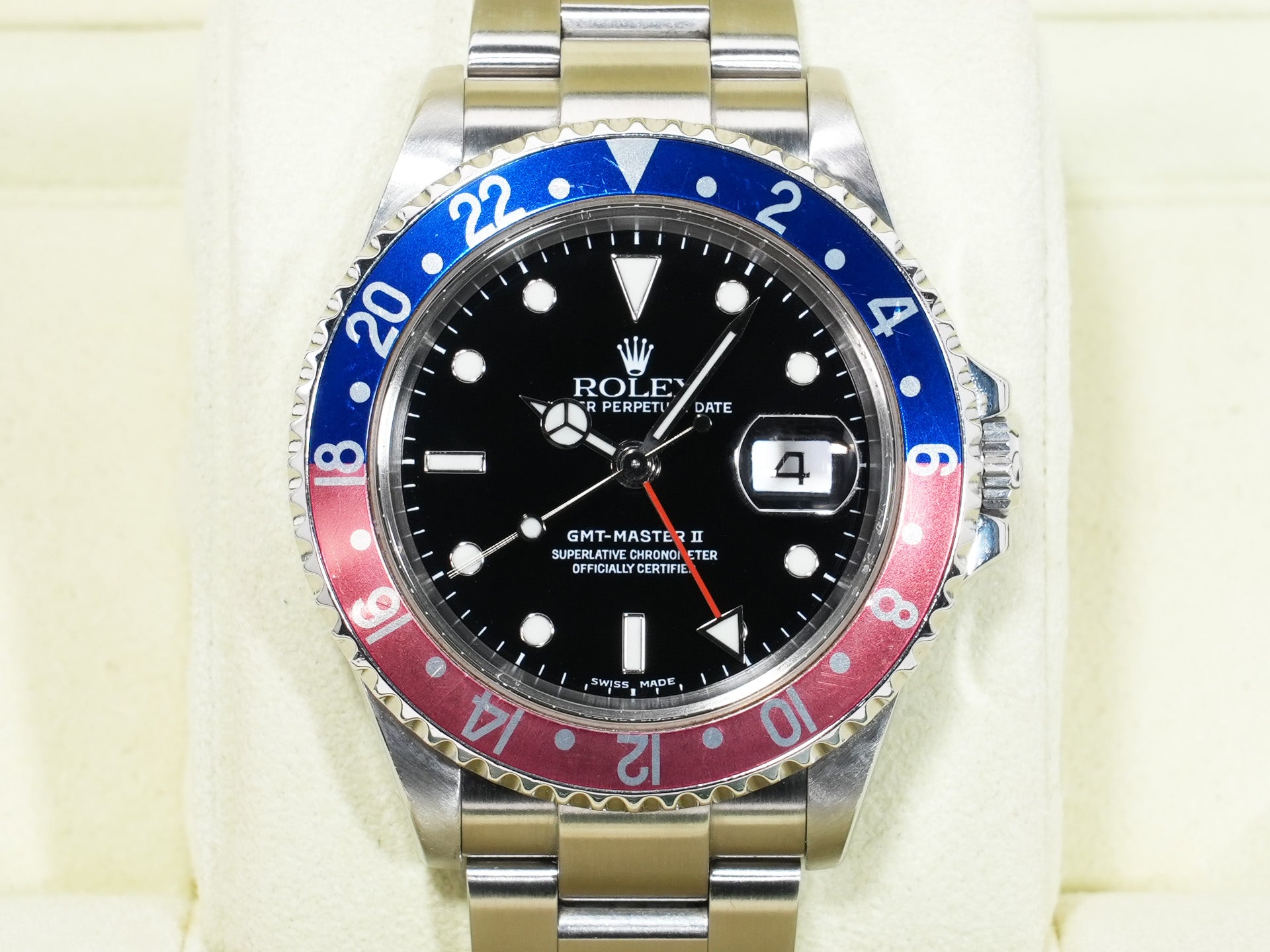 Rolex GMT-Master II Ref. 16710 Stainless Steel Black Dial Oyster Bracelet Used kdcpik9h