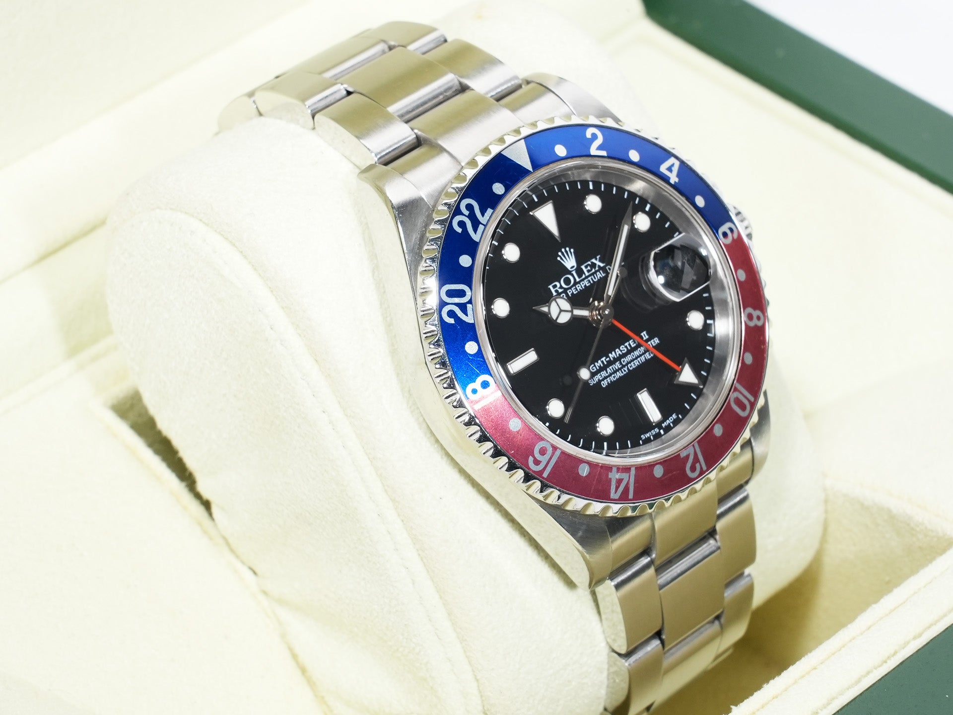 Rolex GMT-Master II Ref. 16710 Stainless Steel Black Dial Oyster Bracelet Used kdcpik9h