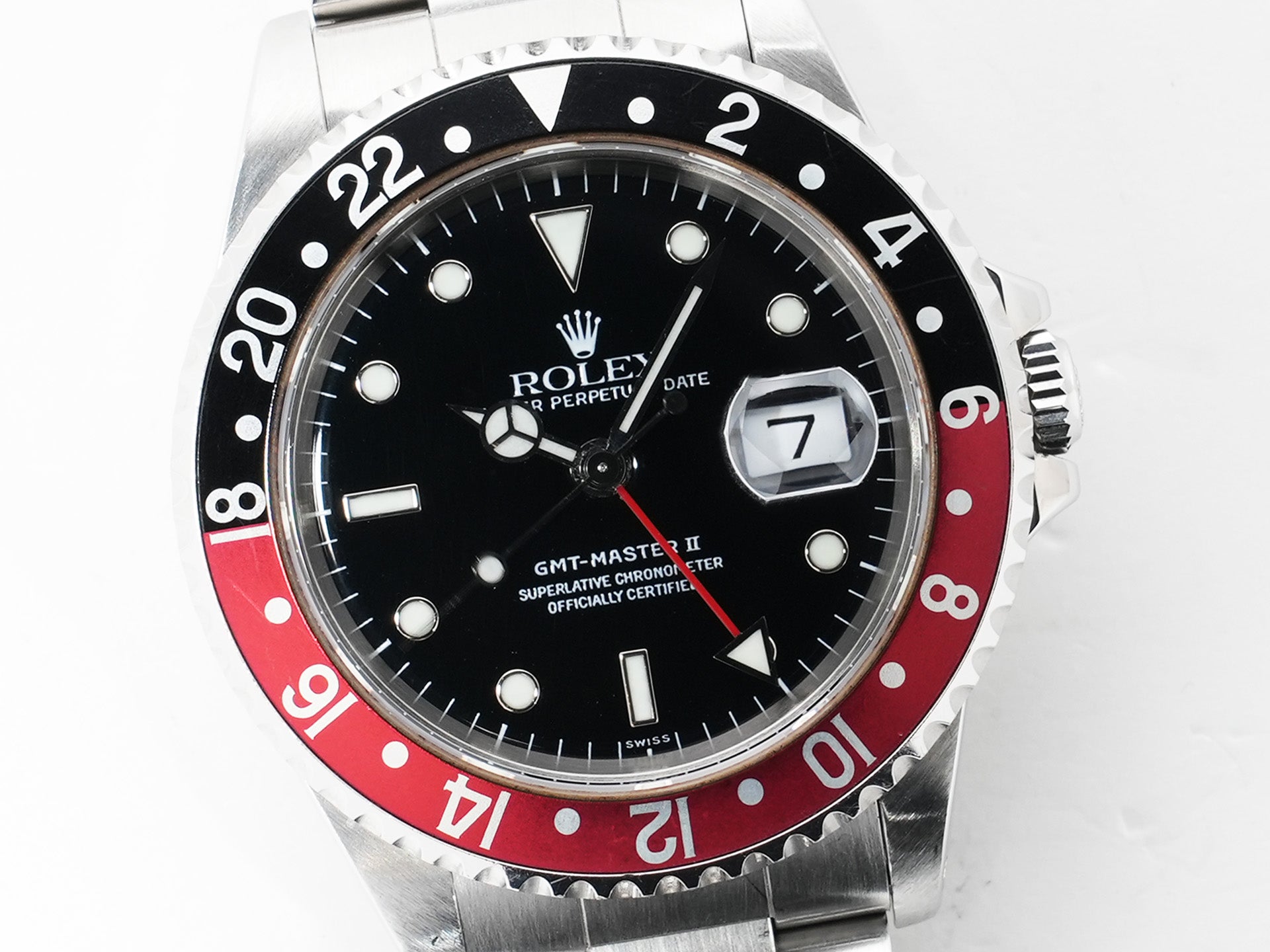 Rolex GMT-Master II Ref.16710 Stainless Steel Black Dial Oyster Bracelet Used egggmrg3