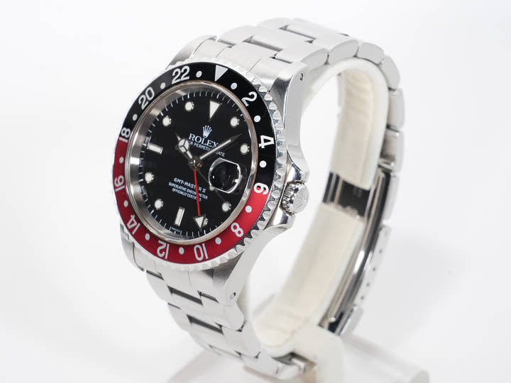 Rolex GMT-Master II Ref.16710 Stainless Steel Black Dial Oyster Bracelet Used egggmrg3