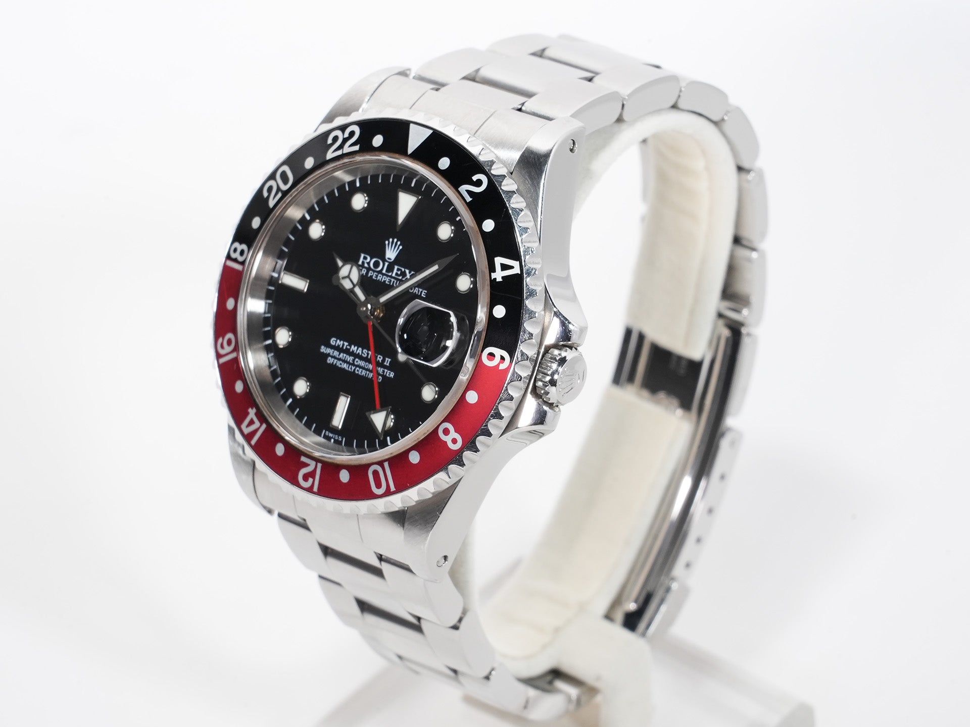 Rolex GMT-Master II Ref.16710 Stainless Steel Black Dial Oyster Bracelet Used egggmrg3