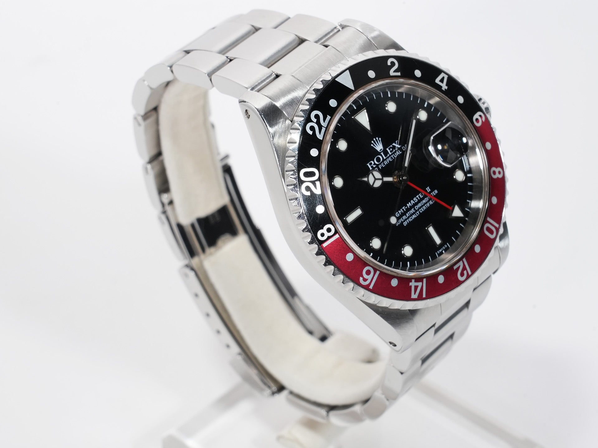 Rolex GMT-Master II Ref.16710 Stainless Steel Black Dial Oyster Bracelet Used egggmrg3