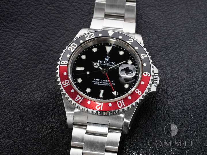 Rolex GMT-Master II Ref.16710 Stainless Steel Black Dial Oyster Bracelet Used egggmrg3