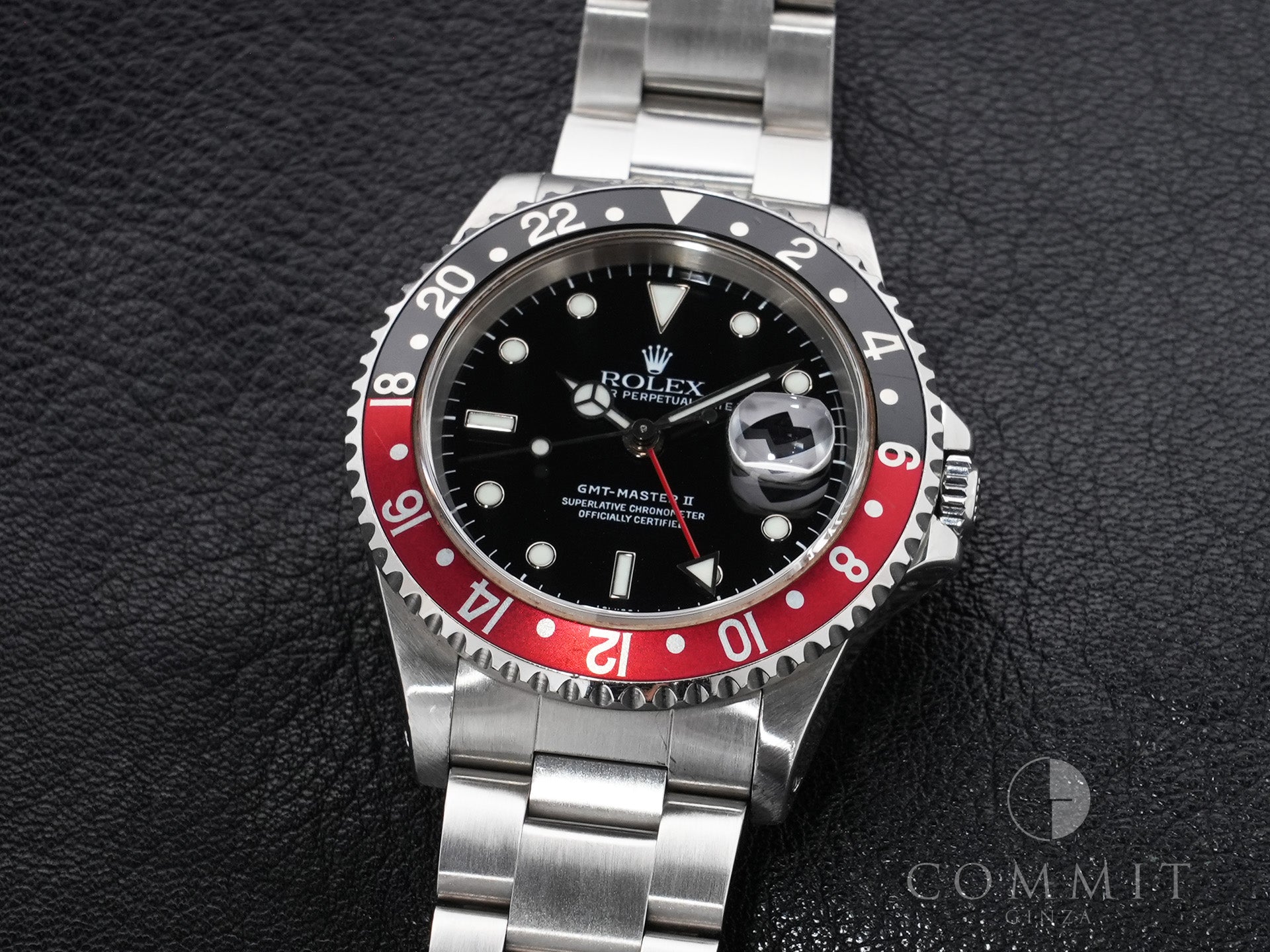 Rolex GMT-Master II Ref.16710 Stainless Steel Black Dial Oyster Bracelet Used egggmrg3