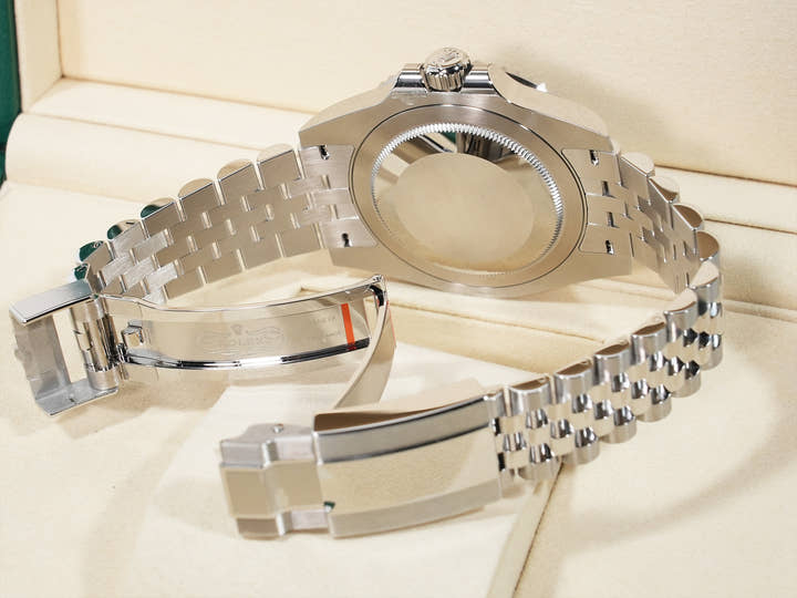 Rolex GMT-Master II Ref. 126710GRNR Stainless Steel Black Dial Jubilee Bracelet Unworn pvfnxk7s