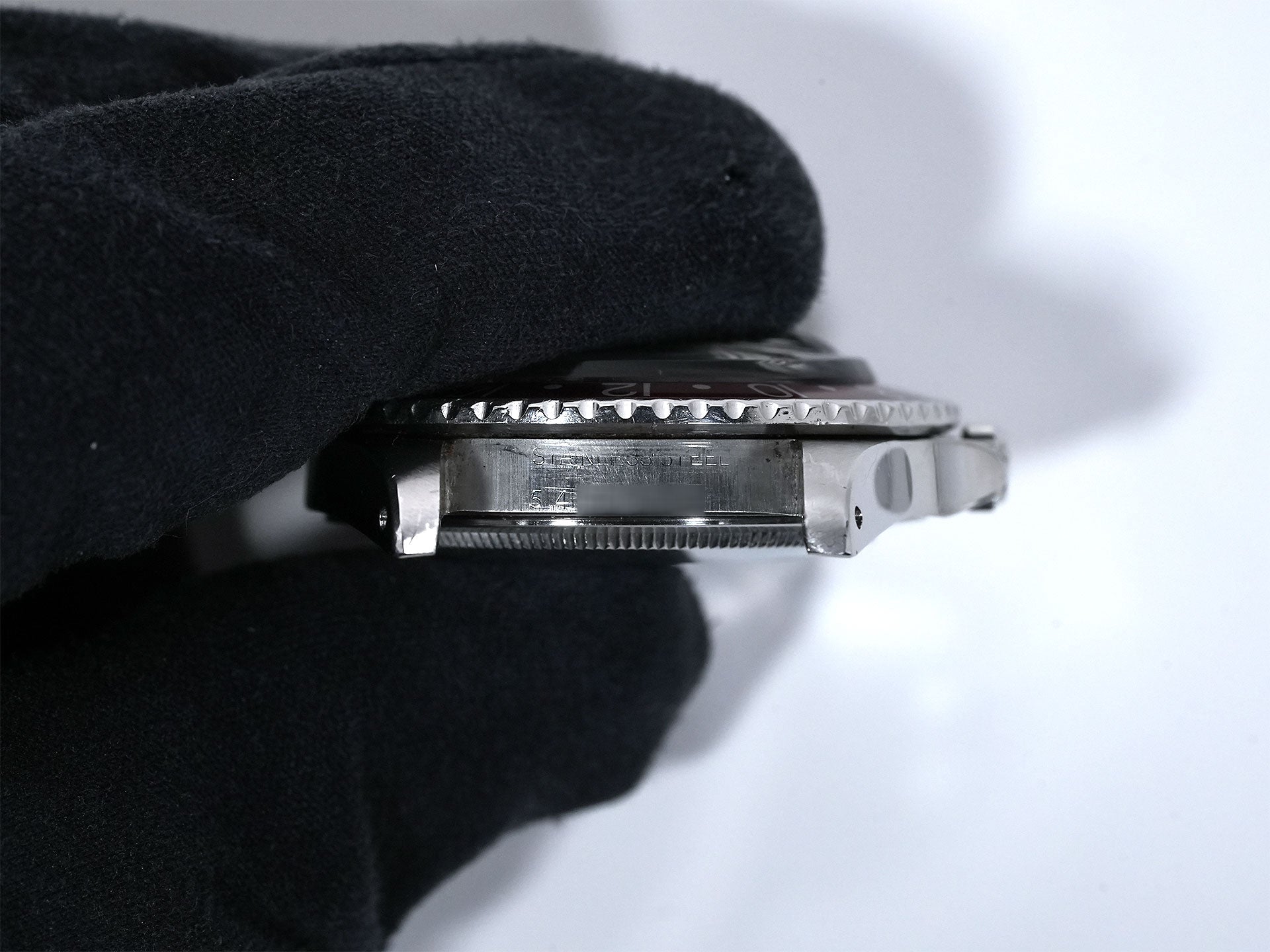 ロレックス GMTマスター Ref.1675 ステンレススチール ブラック文字盤 オイスターブレスレット 中古 m24gytaj
