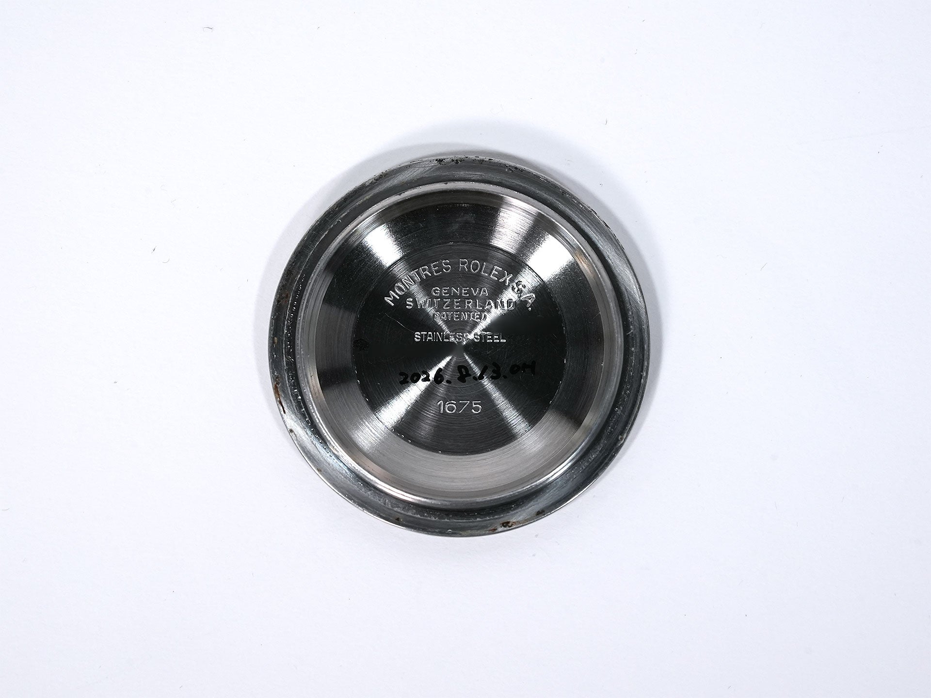 ロレックス GMTマスター Ref.1675 ステンレススチール ブラック文字盤 オイスターブレスレット 中古 m24gytaj