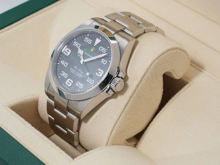 ロレックス エアキング Ref.126900 ステンレススチール ブラック文字盤 オイスターブレスレット 中古 vx44cbea