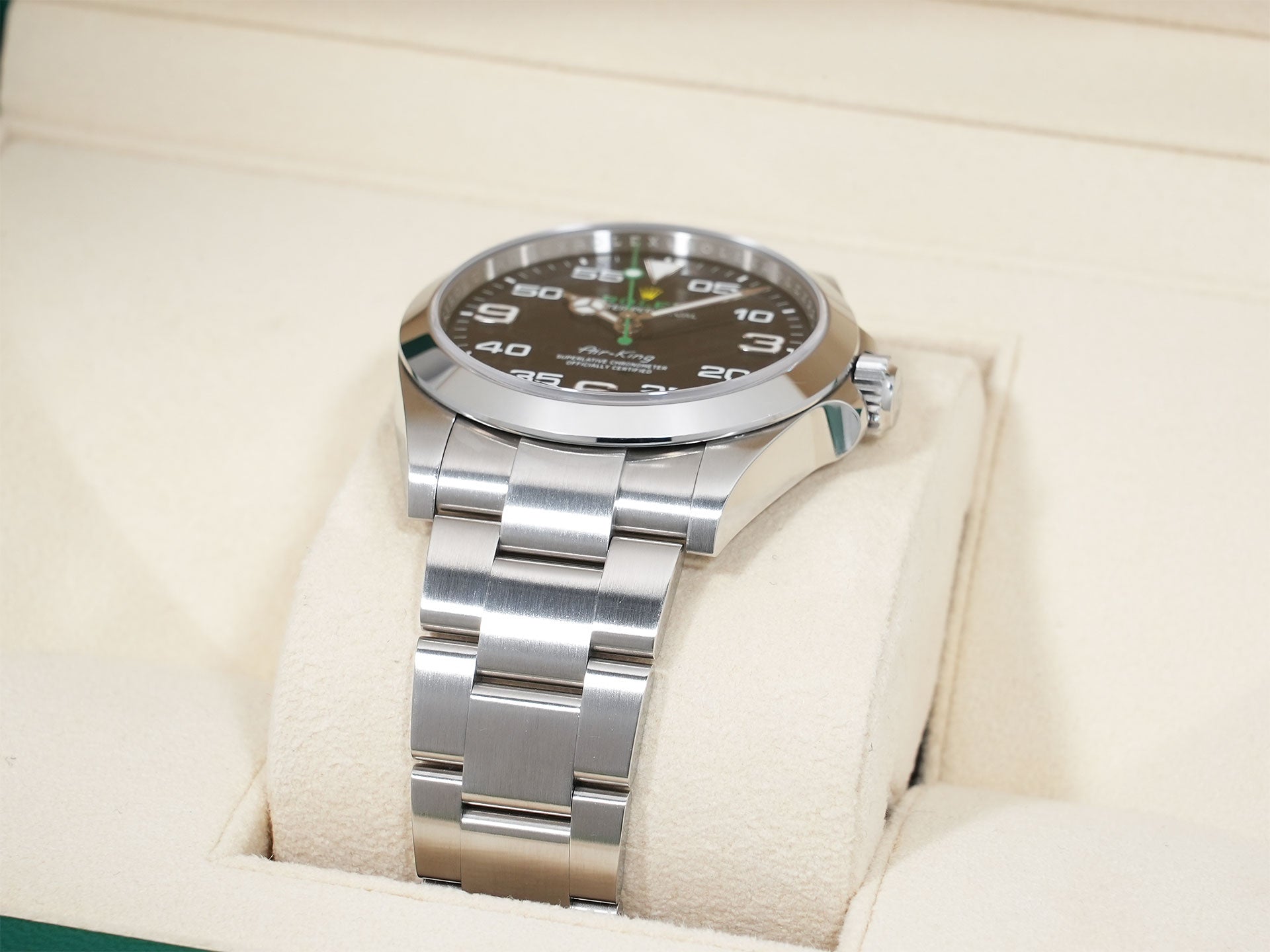 ロレックス エアキング Ref.126900 ステンレススチール ブラック文字盤 オイスターブレスレット 中古 vx44cbea