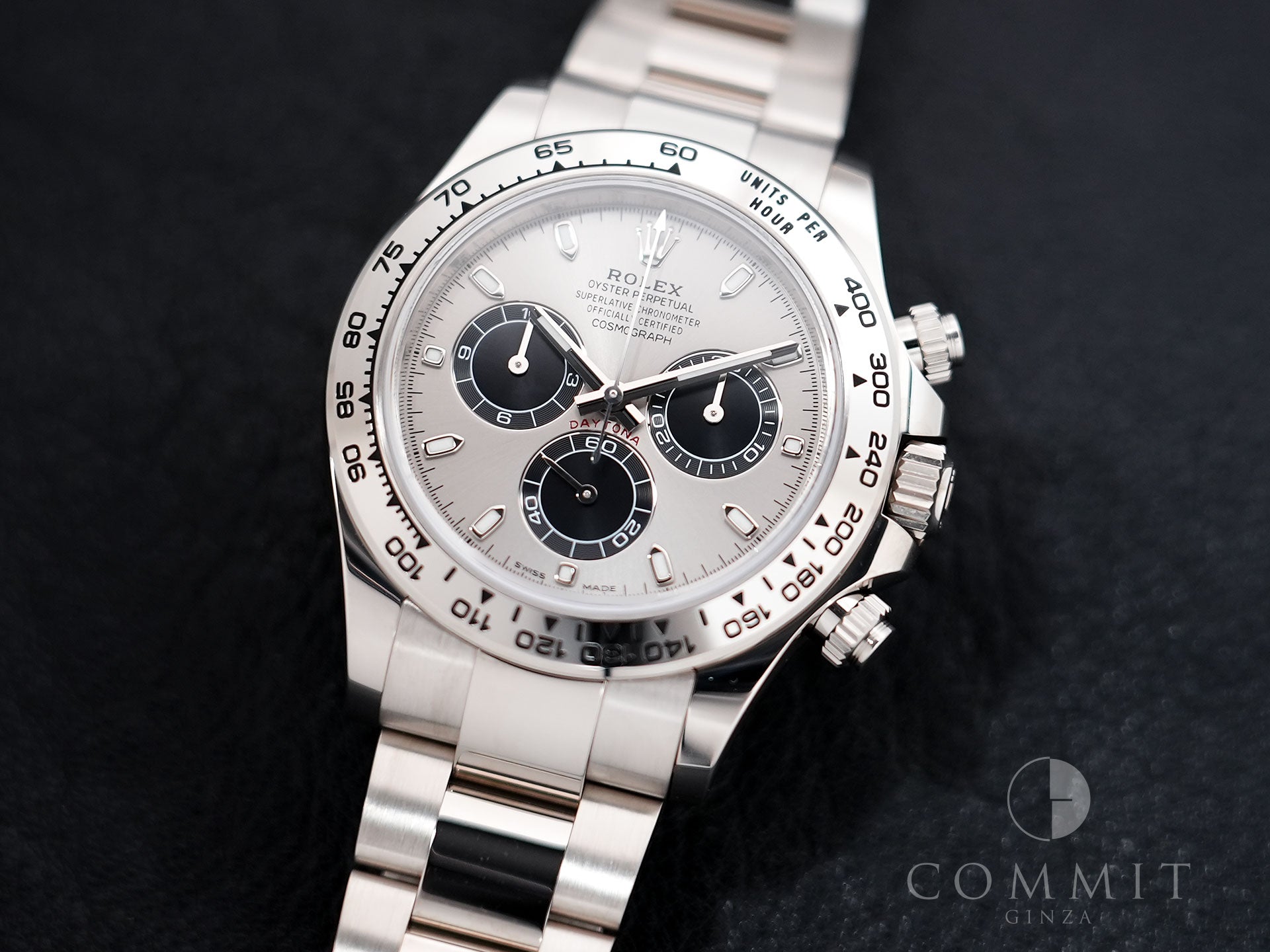 Rolex Daytona Ref. 116509 White Gold Steel x Black Dial Excellent Condition aqqe4fbm