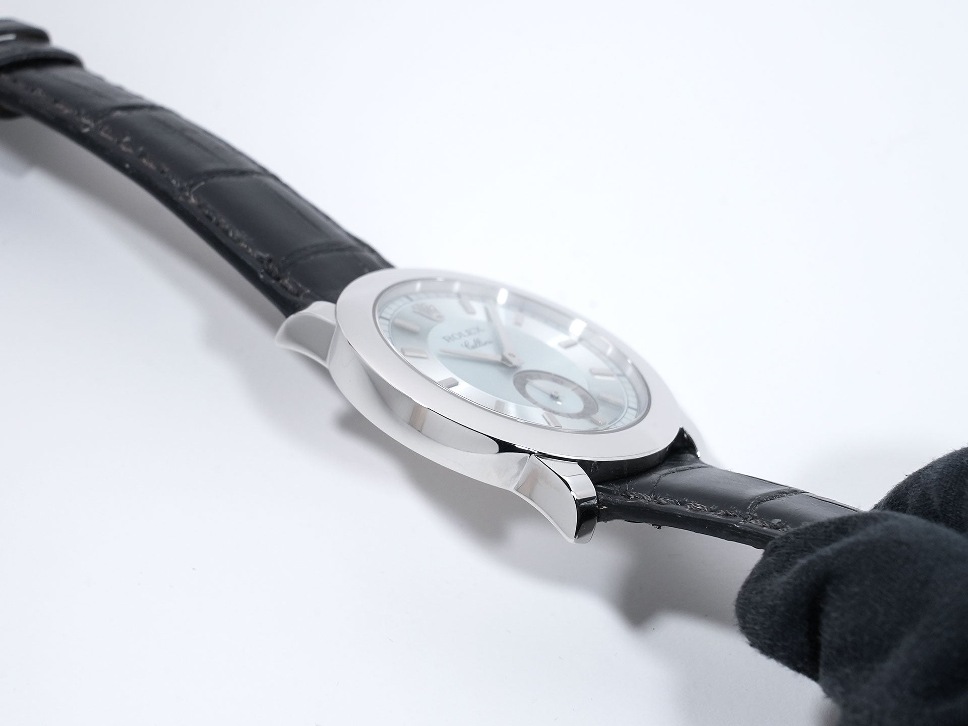 Rolex Cellini Cellinium Ref. 5241/6 Platinum Ice Blue Dial Excellent Used Condition bjn4ctk7
