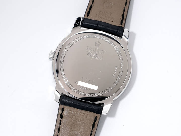 Rolex Cellini Cellinium Ref. 5241/6 Platinum Ice Blue Dial Excellent Used Condition bjn4ctk7