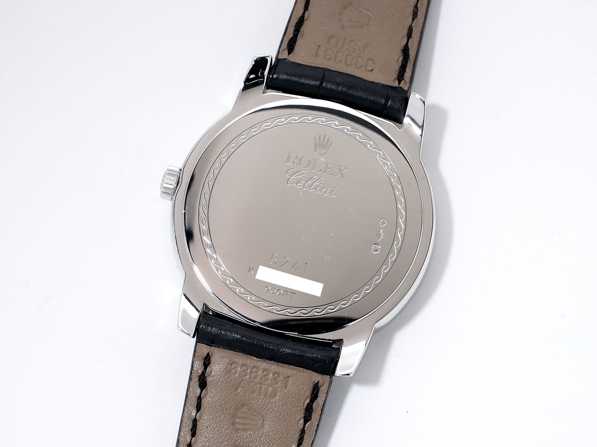 Rolex Cellini Cellinium Ref. 5241/6 Platinum Ice Blue Dial Excellent Used Condition bjn4ctk7