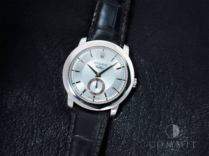 Rolex Cellini Cellinium Ref. 5241/6 Platinum Ice Blue Dial Excellent Used Condition bjn4ctk7