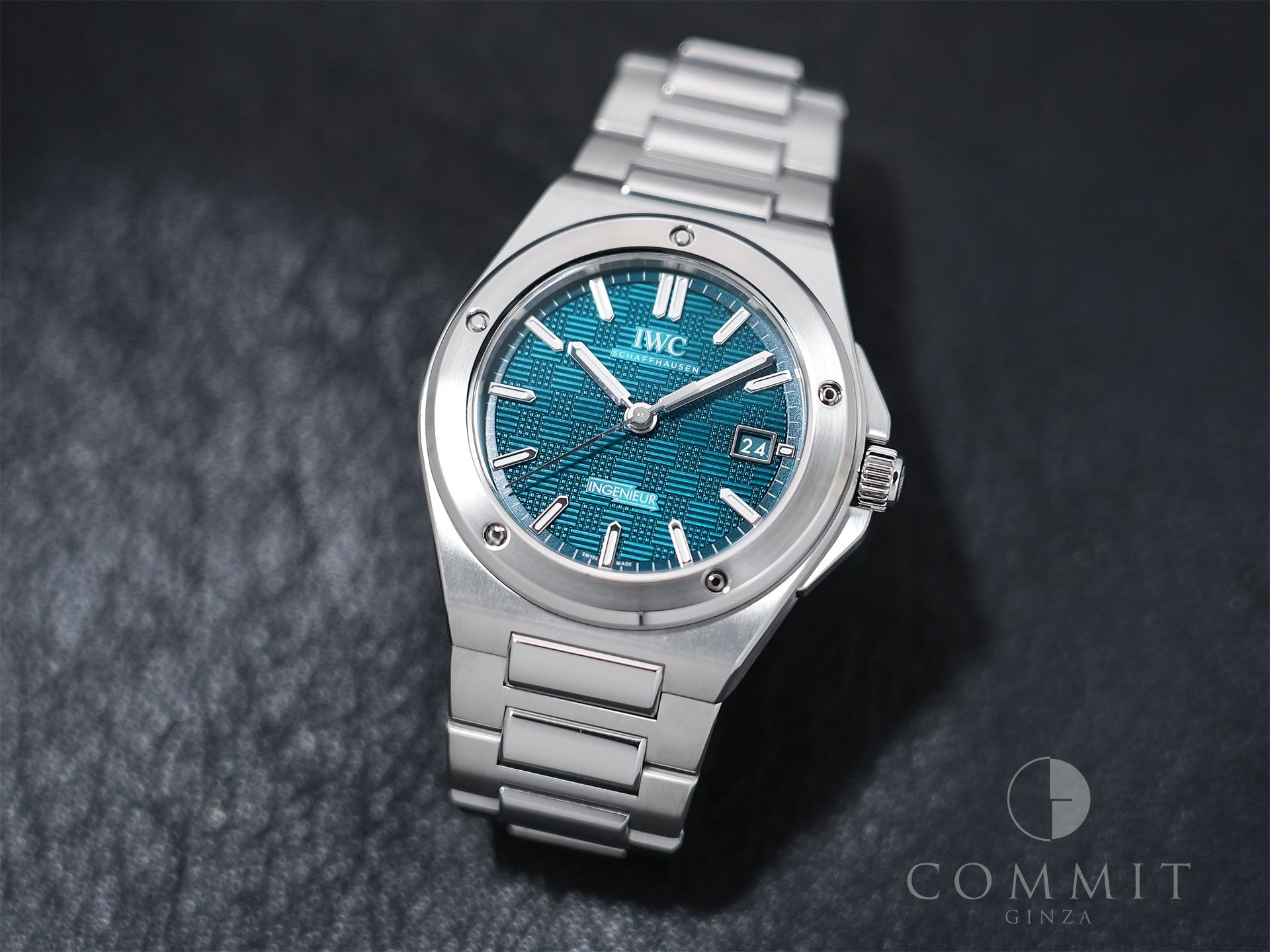 IWC Ingenieur Automatic 40 Ref. IW328903 Stainless Steel Green Dial Excellent Condition oq4zpmmn