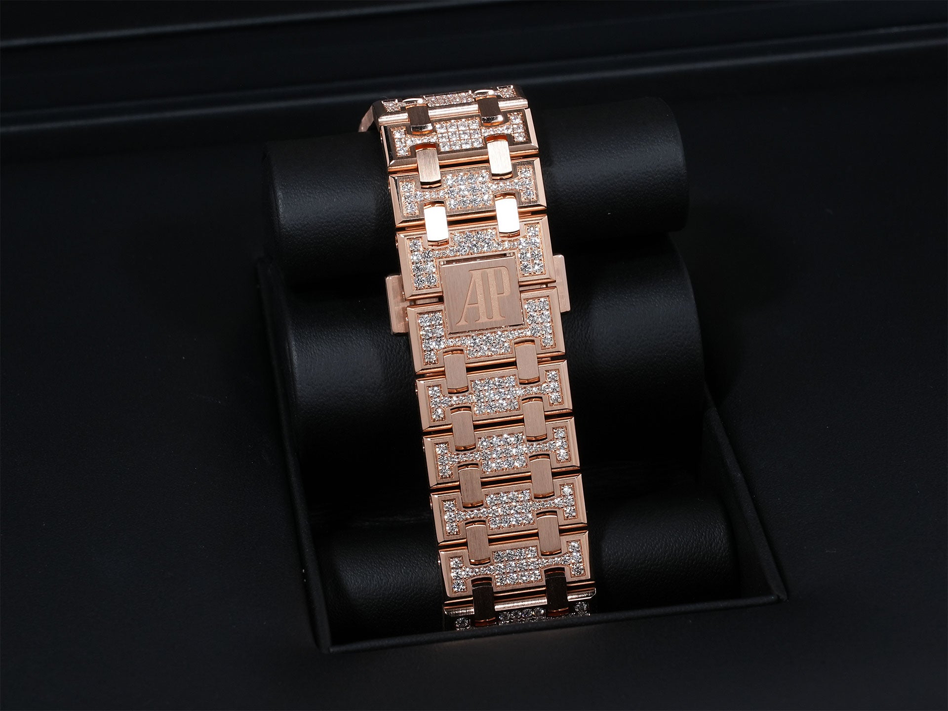 オーデマピゲ ロイヤルオーク クロノグラフ Ref.26242OR.ZZ.1322OR.02 ピンクゴールド ピンクゴールドダイヤル、ブリリアントカットダイヤモンドセット文字盤 美品 hihi59ew