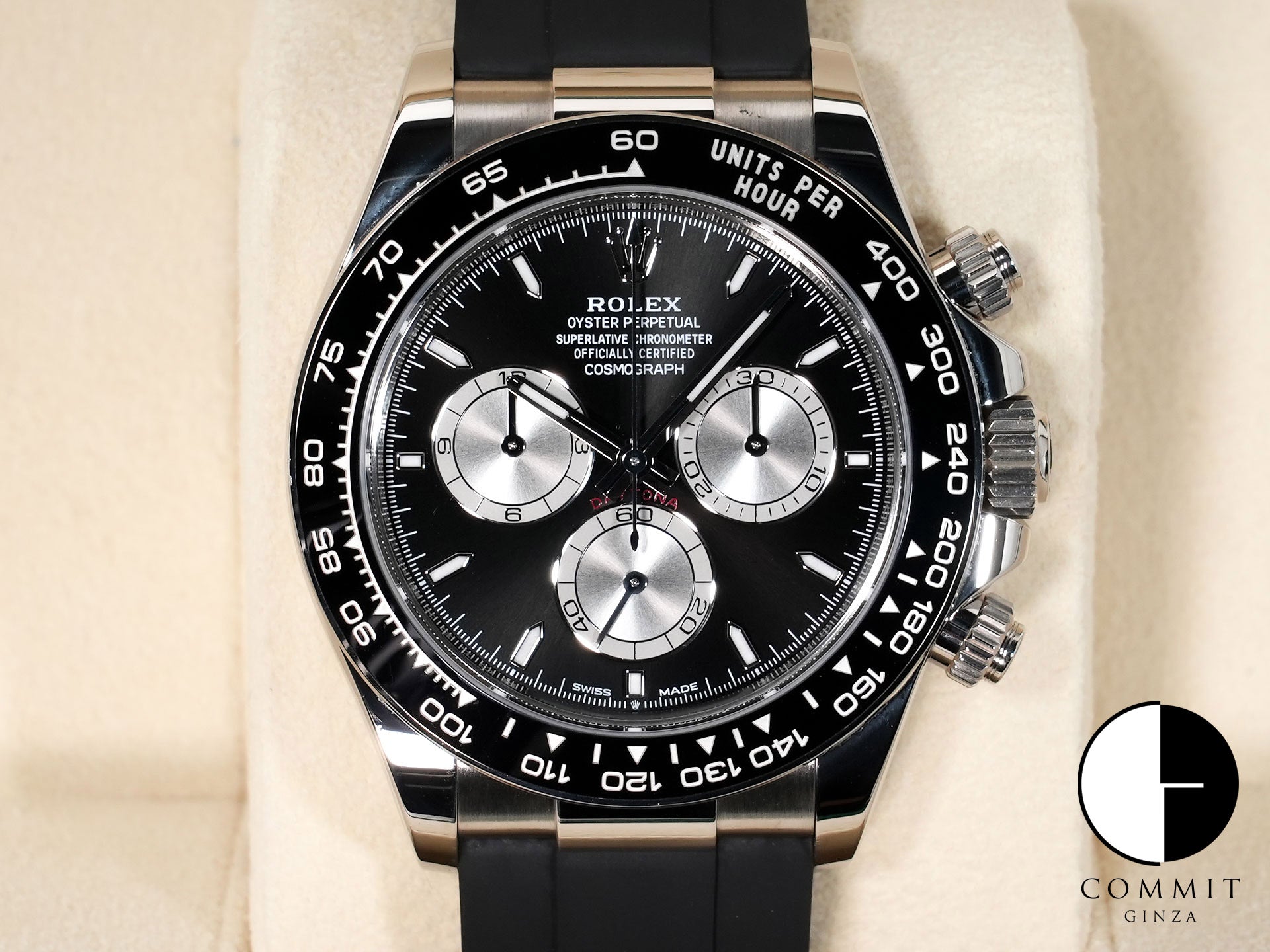 ロレックス デイトナ Ref.126519LN ホワイトゴールド ブライトブラックxスチール文字盤 中古 jqc2wdca