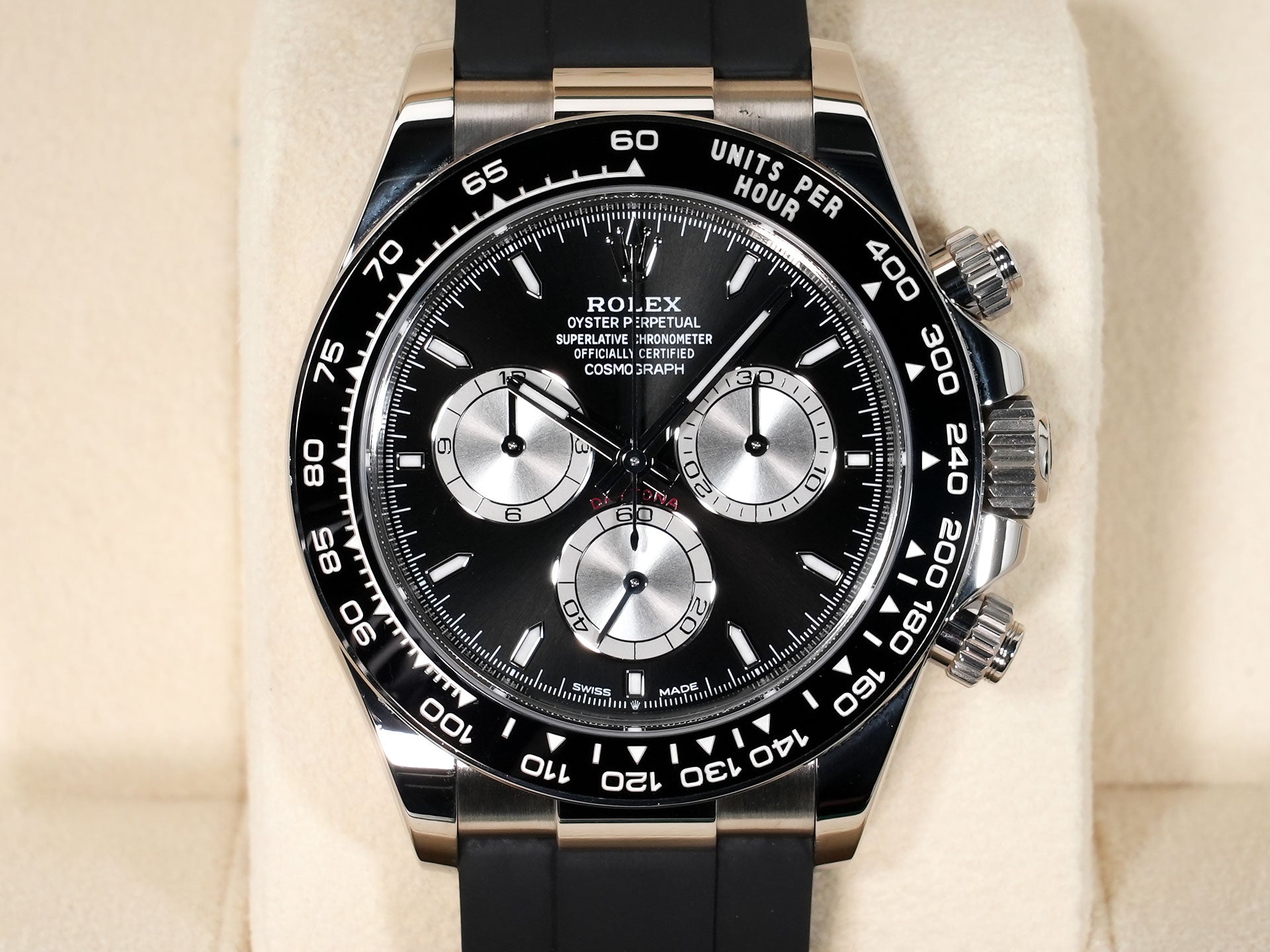 ロレックス デイトナ Ref.126519LN ホワイトゴールド ブライトブラックxスチール文字盤 中古 jqc2wdca