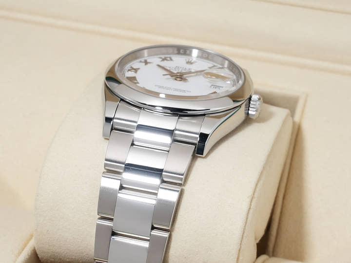 Rolex Datejust 36 Ref. 126200 Stainless Steel White Dial Oyster Bracelet Excellent Condition s75hngdc