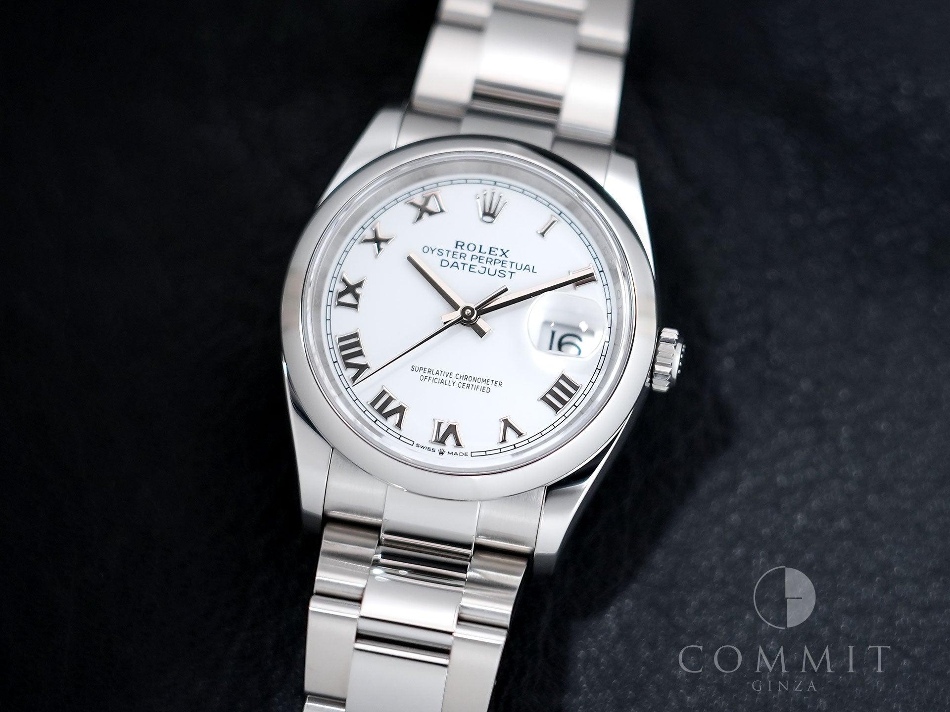 Rolex Datejust 36 Ref. 126200 Stainless Steel White Dial Oyster Bracelet Excellent Condition s75hngdc