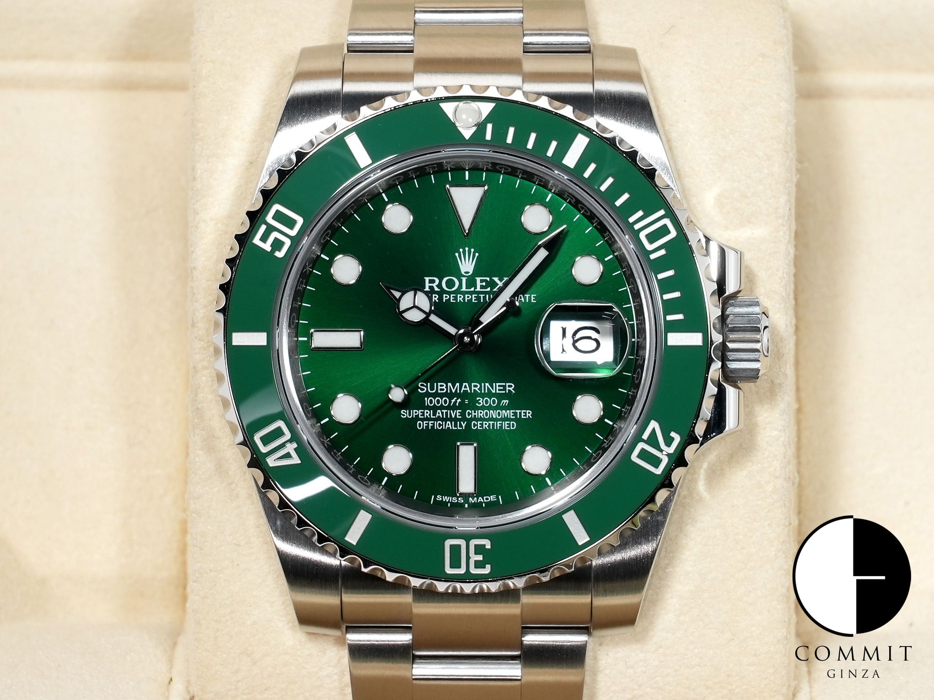 ROLEX Submariner Date Ref.116610LV Stainless Steel Green Dial Used ifst8bcj