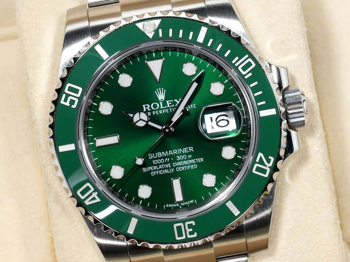 ロレックス サブマリーナー デイト Ref.116610LV ステンレススチール グリーン文字盤 中古 ifst8bcj