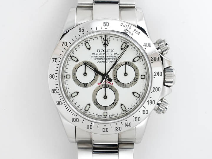 Rolex Daytona Ref. 116520 Stainless Steel Ivory Dial Used 8q3gkwzh