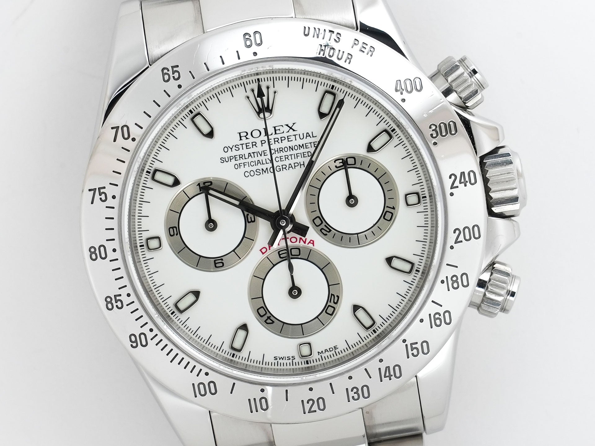 Rolex Daytona Ref. 116520 Stainless Steel Ivory Dial Used 8q3gkwzh