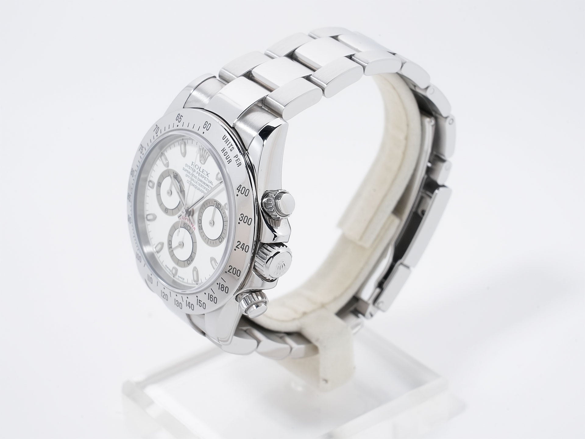 Rolex Daytona Ref. 116520 Stainless Steel Ivory Dial Used 8q3gkwzh