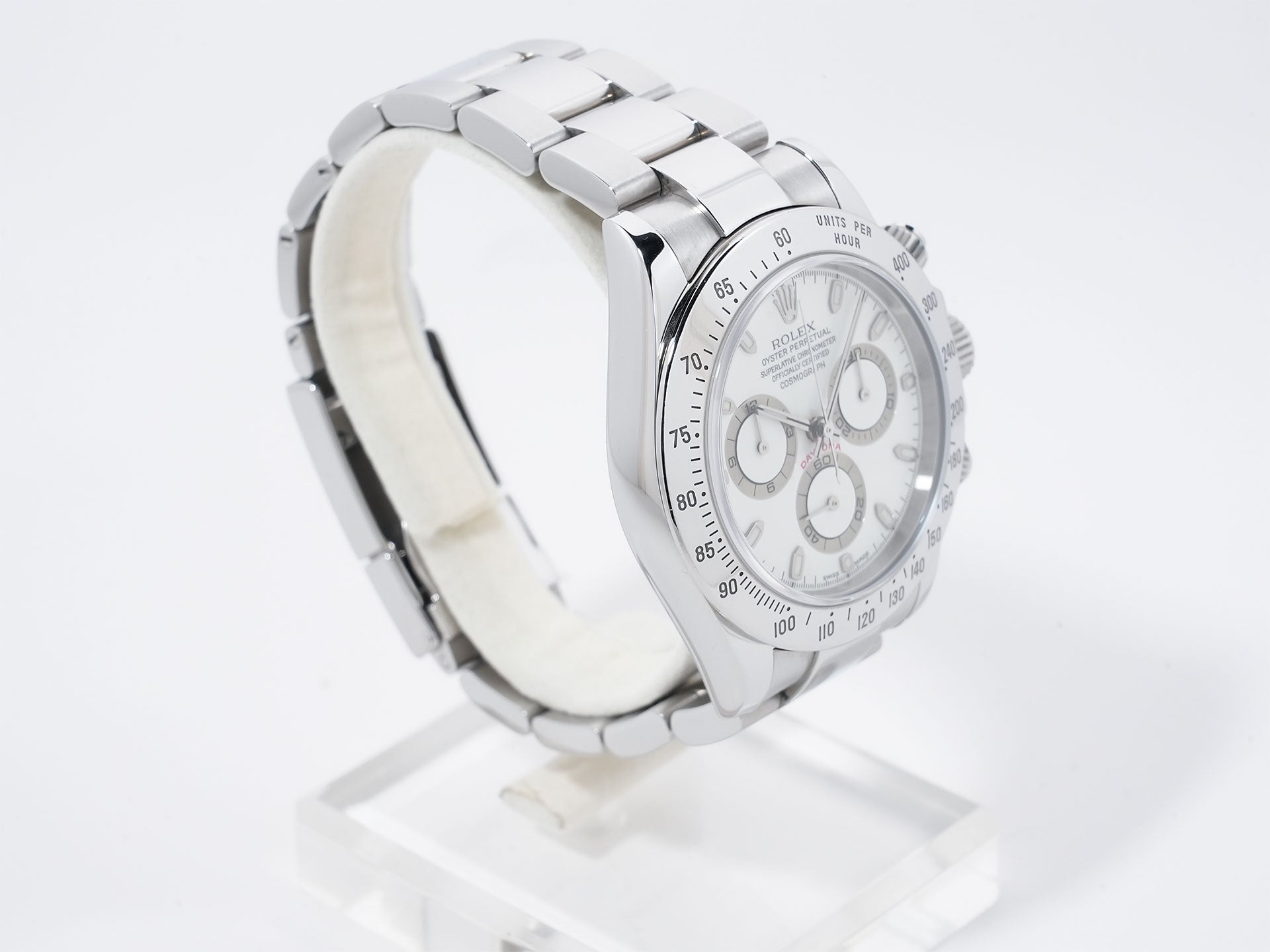 Rolex Daytona Ref. 116520 Stainless Steel Ivory Dial Used 8q3gkwzh