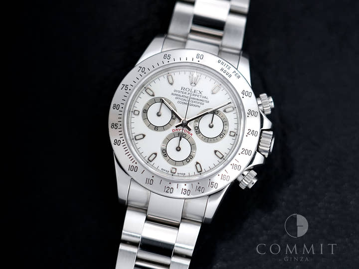 Rolex Daytona Ref. 116520 Stainless Steel Ivory Dial Used 8q3gkwzh