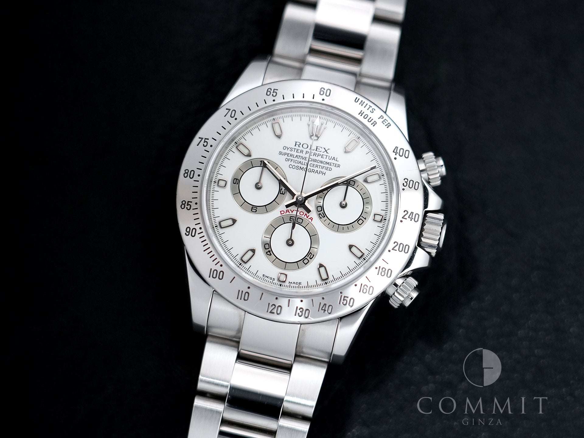 Rolex Daytona Ref. 116520 Stainless Steel Ivory Dial Used 8q3gkwzh