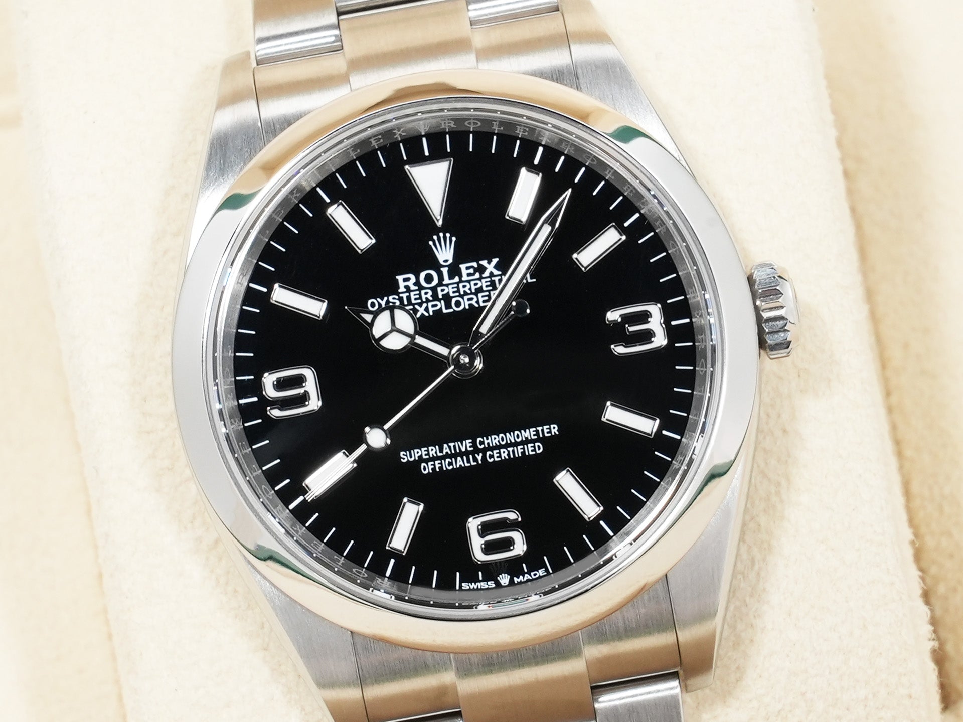 ロレックス エクスプローラー36 Ref.124270 ステンレススチール ブラック文字盤 オイスターブレスレット 美中古 b49kyuvq