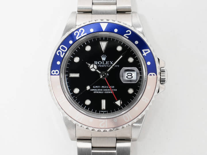 ロレックス GMTマスター Ref.16700 ステンレススチール ブラック文字盤 オイスターブレスレット 美中古 h8ppqttz