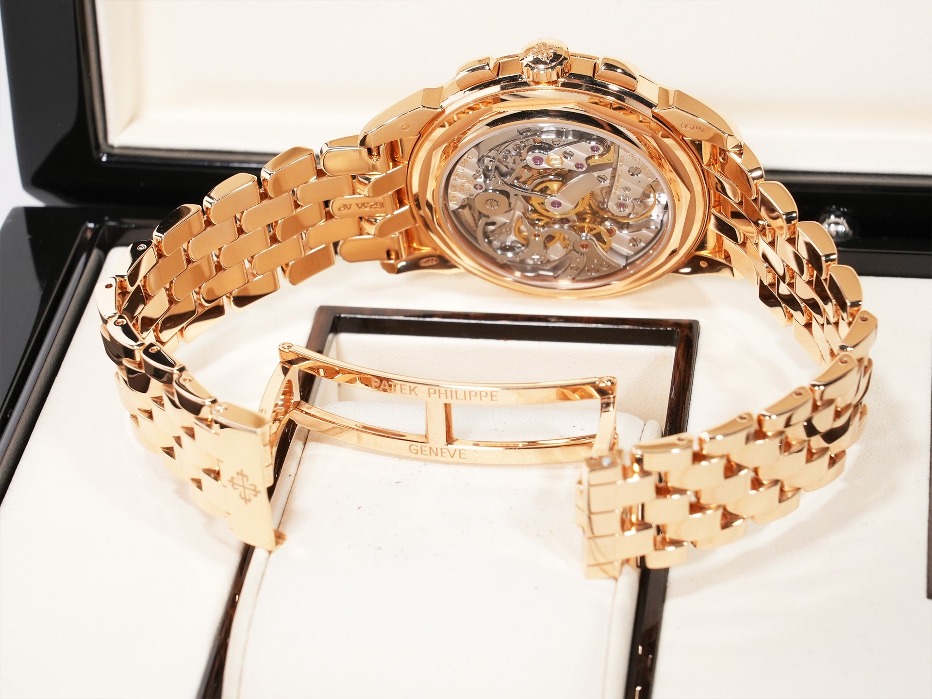 パテックフィリップ パーペチュアルカレンダー クロノグラフ Ref.5270/1R-001 ローズゴールド エボニーブラック ソレイユ文字盤 中古 q4jznqfk