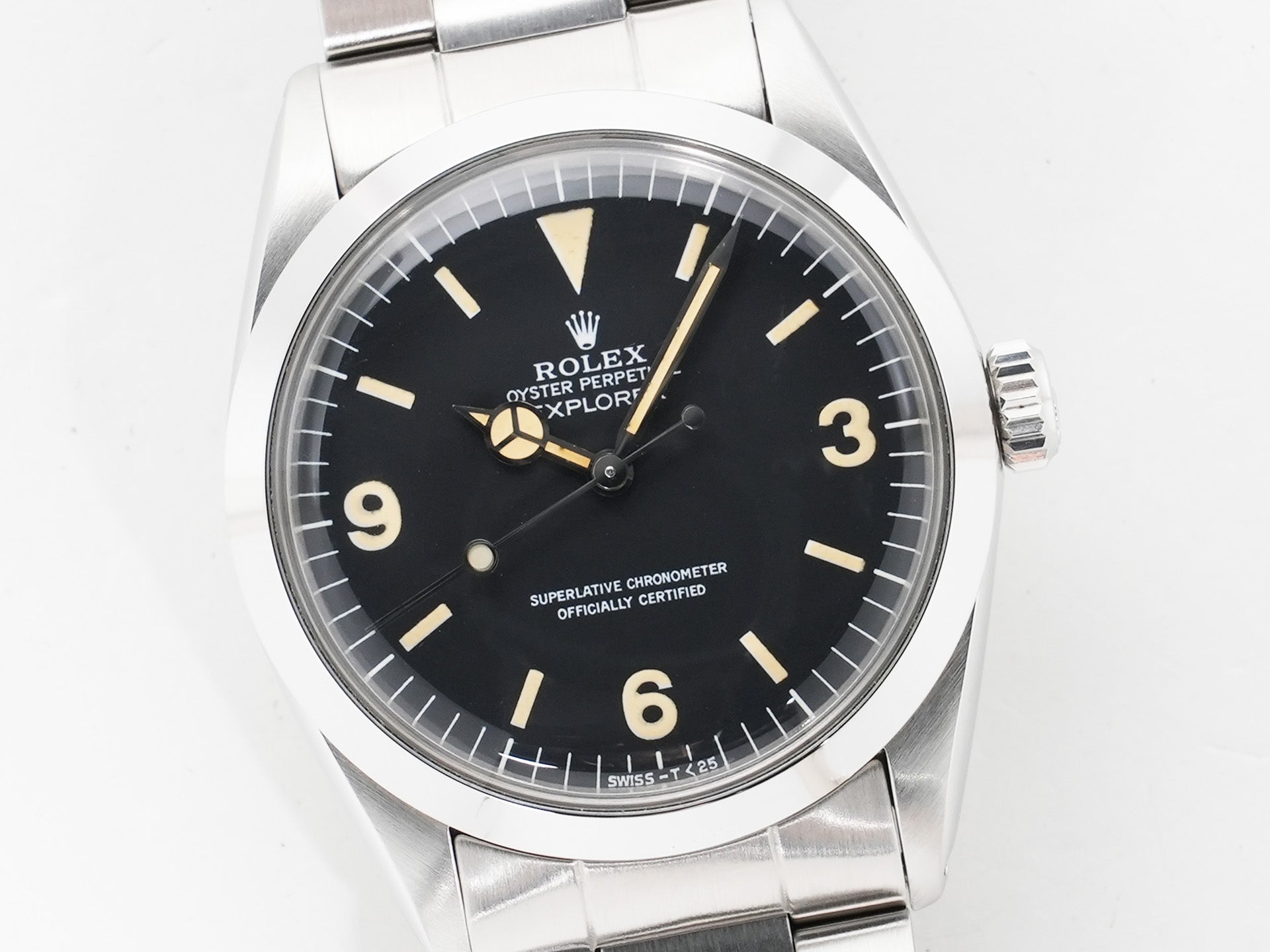 ロレックス エクスプローラーI Ref.1016 ステンレススチール ブラック文字盤 中古 tqq6qbfp