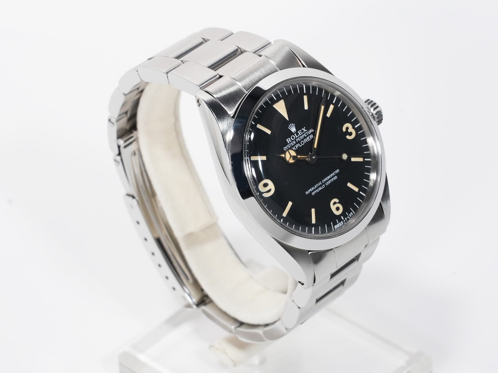 ロレックス エクスプローラーI Ref.1016 ステンレススチール ブラック文字盤 中古 tqq6qbfp