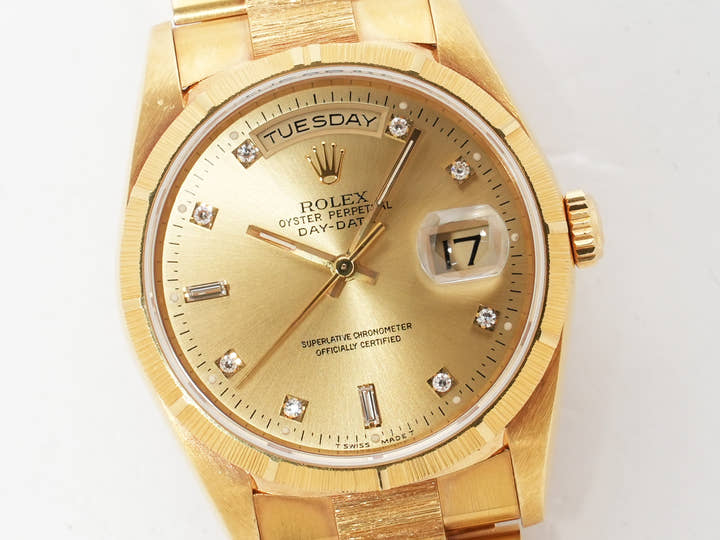 ロレックス デイデイト Ref.18248A イエローゴールド シャンパンゴールド文字盤 中古 cuqep9ue
