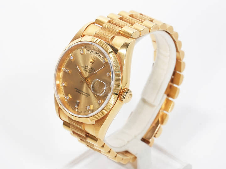 ロレックス デイデイト Ref.18248A イエローゴールド シャンパンゴールド文字盤 中古 cuqep9ue
