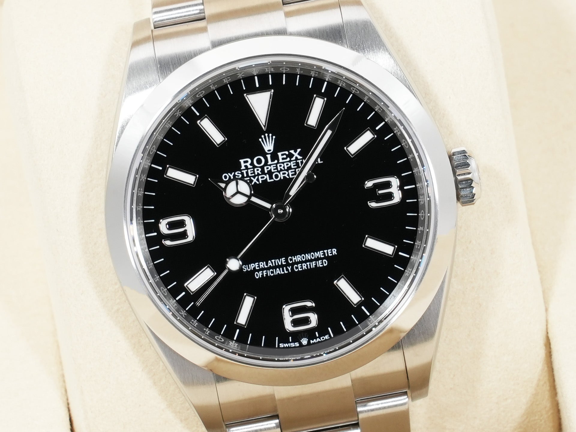 ロレックス エクスプローラー36 Ref.124270 ステンレススチール ブラック文字盤 オイスターブレスレット 美品 s59j6g6r