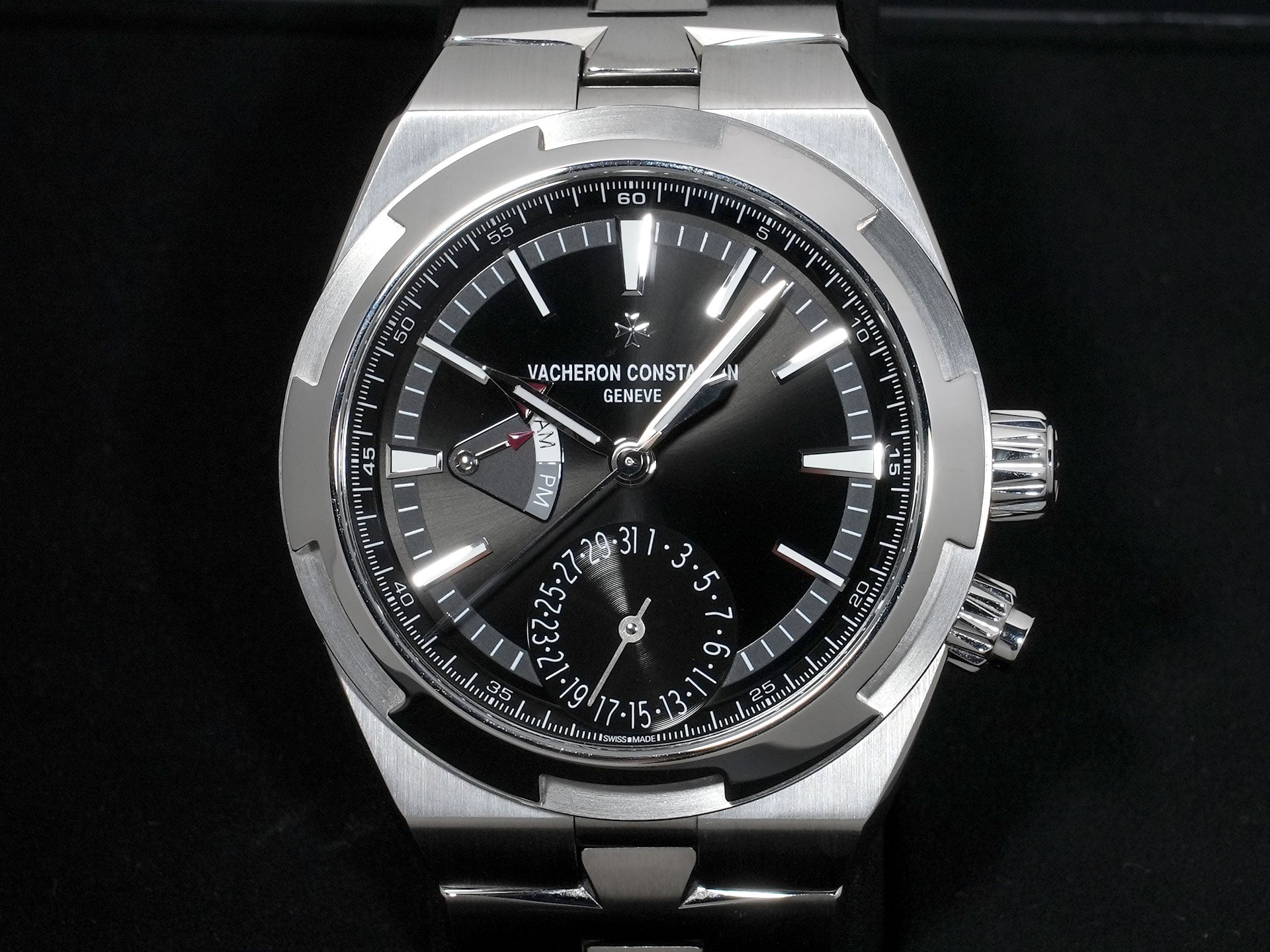 Vacheron Constantin Overseas Dual Time Ref.7900V/110A-B546 Stainless Steel Black Dial Pre-owned njppivkt