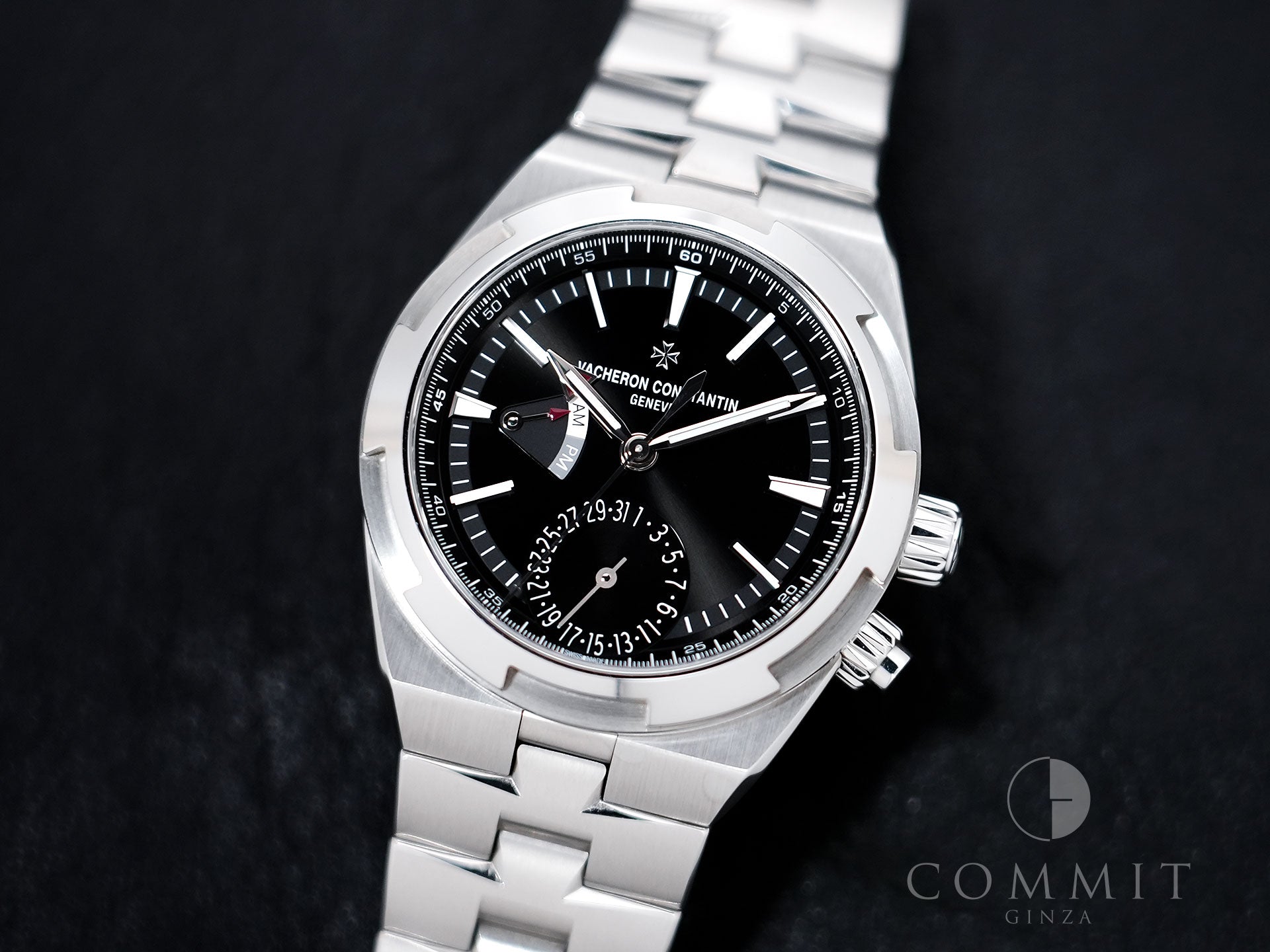 Vacheron Constantin Overseas Dual Time Ref.7900V/110A-B546 Stainless Steel Black Dial Pre-owned njppivkt